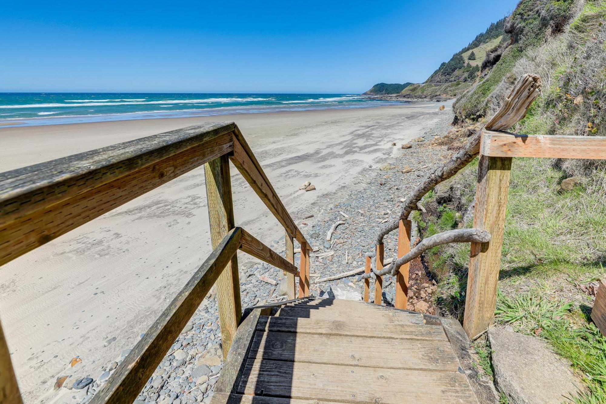 Epic Yachats Escape Oregon Coastline Beach, Views Buitenkant foto